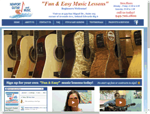Tablet Screenshot of newportguitar.com